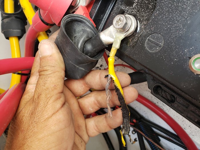 Wiring harness failure from saltwater exposure
